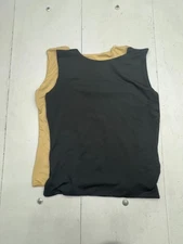 Shein 2 Pack Beige Black Sleeveless Basic Tank Top Womens Size XL