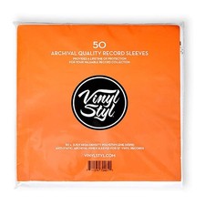 VS-P-011 12 Inch Archival Inner Record Sleeves HDPE 50 Count Protective