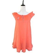 Goddard Artemis Vintage Peach Baby Doll Nightgown Size Petite