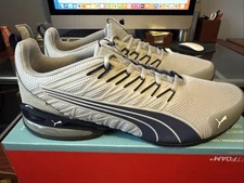 Puma Mens Voltaic Evo Cool Mid Gray/Navy Mesh Athletic Running Shoes (379601-22)