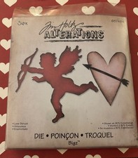 Sizzix Bigz Tim Holtz love struck 657484 cupids bow heart die cutter Big Shot