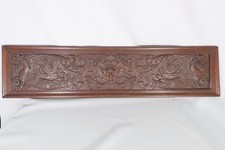 ANCIEN PANNEAU DE CHENE SCULPTE FAUNE DRAGONS EPOQUE DEBUT XVIII ème DECORATION