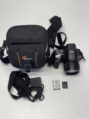 Sony Cyber-Shot DSC-H400 Digital Camera 20.1MP 63x Zoom Battery&Ch SD Card Case