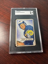 1952 Bowman Norman Van Brocklin Rookie RC #4 SGC 1