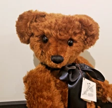 21" Artist Teddy Bear "Edward T Bear" - Mohair Jointed Handmade Ltd - Signed!