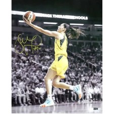 Sue Bird Seattle Storm Autographed 16x20 Photo Signed in Yellow (CX Auth)