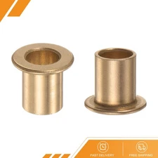 2pack Flange Bearing Sleeve 8mm x 10mm x 15mm Bronze Self Lubricating Bushings