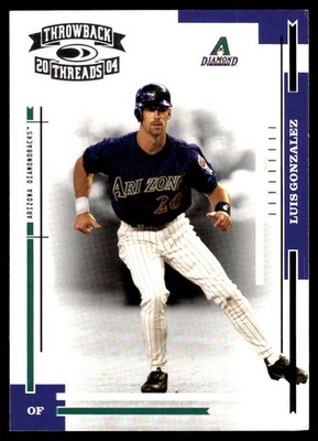 Luis Gonzalez 2004 Donruss Throwback Threads #9 Diamondbacks MLB READ FREE SHIP