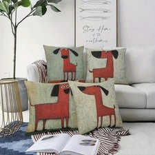 Pillow Cover HUMOROUS DOGS Double-Sided CHOICE of 4 Styles 18 X 18