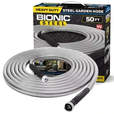 5/8 In. Dia. X 50 Ft. Heavy-Duty Stainless Steel Garden Hose Free Shipping