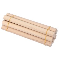 1-1/8 x 12 Inch Wooden Dowel Rod 8 Pcs Wood Dowels for Crafts, Natural Color