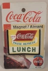 Vintage Drink Coca-Cola Pause Refresh Lunch Refrigerator Magnet ~ New