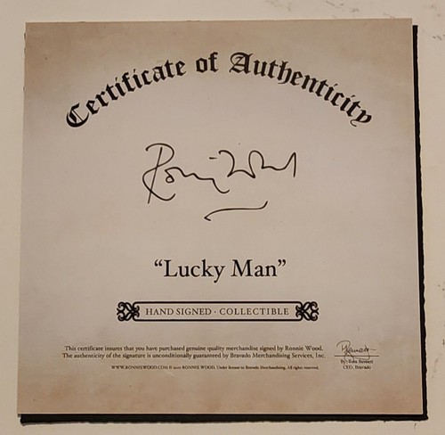 RONNIE WOOD Serigrafie auf Papier, Lucky Man, 2010 handsigniert - Bild 6 von 7
