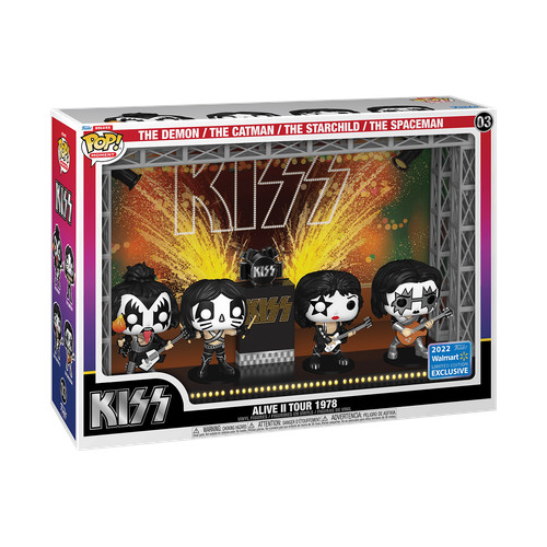 Figuras de vinilo Funko Pop Kiss Alive II Tour en 1978 exclusivas del Mundial - Imagen 1 de 1