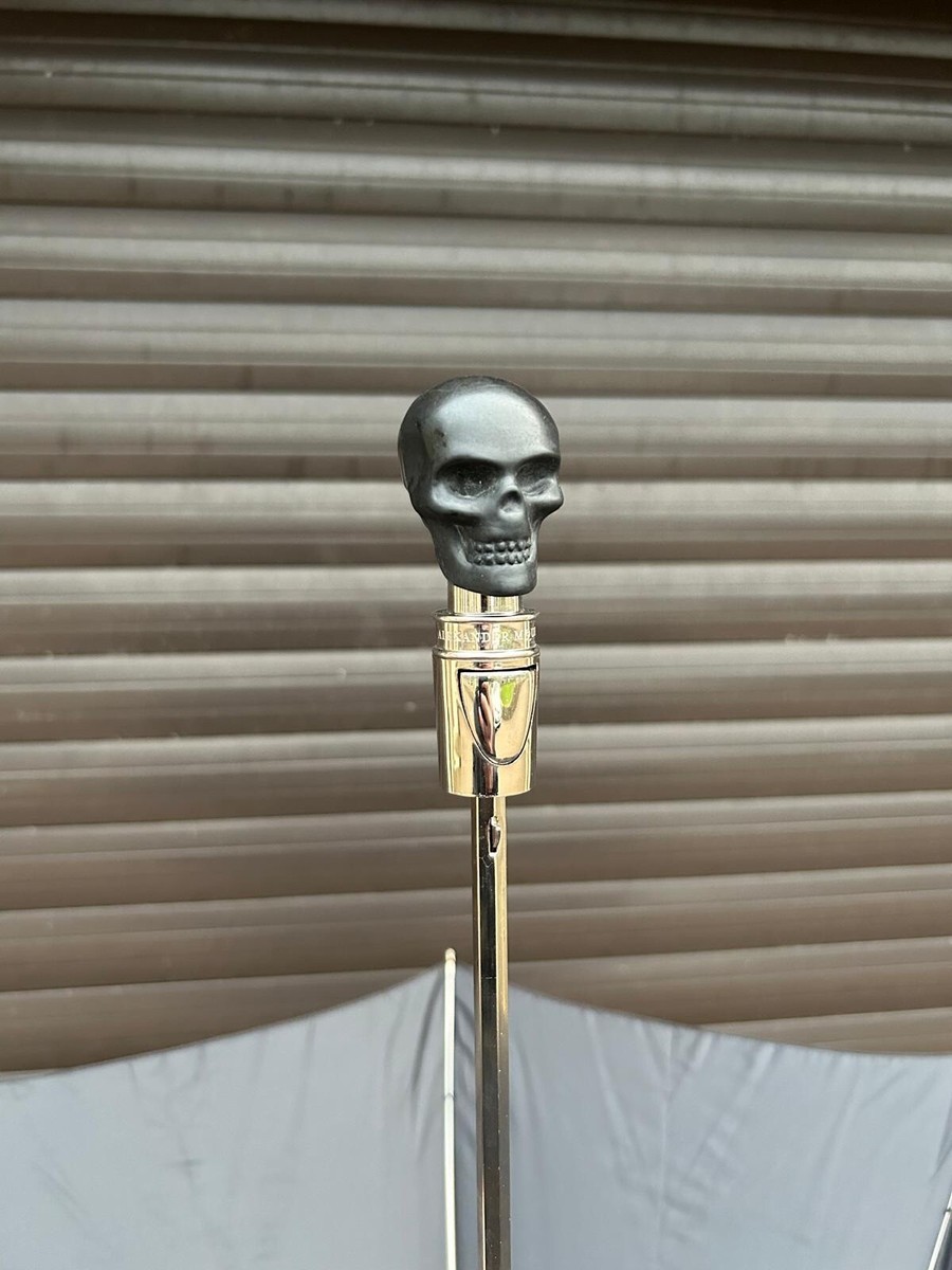 Alexander McQueen Black Skull Handle Umbrella | eBay UK