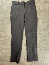 Everlane Trousers Womens 0 Black Straight Leg Pants Wool Blend Stretch Casual