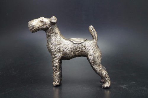 VTG Metal IRISH TERRIER Dog Souvenir Cathedral Learning PA Airedale Fox Lakeland