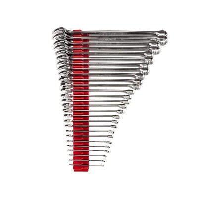 TEKTON 27-Piece Combination Wrench Tool Set with Modular Slotted Organizer