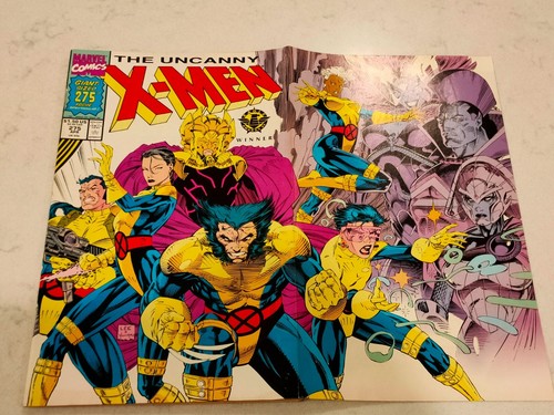 Uncanny X-Men #275 Giant-Sized Marvel 1991 Magneto Wolverine Jim Lee Wraparound - Picture 2 of 6