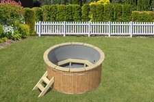 Thermoholz Badebottich 160 cm + PVC Einsatz + Randbretter Hottube Badezuber Fass