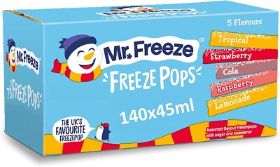 Mr Freeze Ice Pole Super Freeze Pods 140 x 45ml Ice Pops