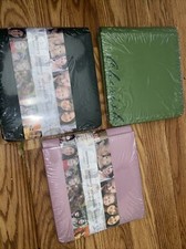 Creative Memories Sentiments 7x7 -3 Scrapbook Coverset/Album Pink  Green New