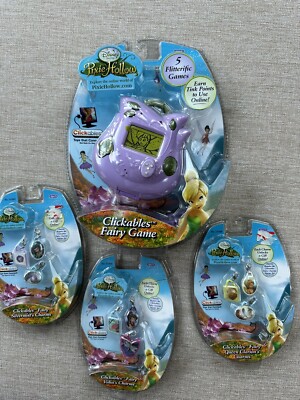 2008 Disney Pixie Hollow Clickables Fairy Game + 9 Charms Tinkerbell ...