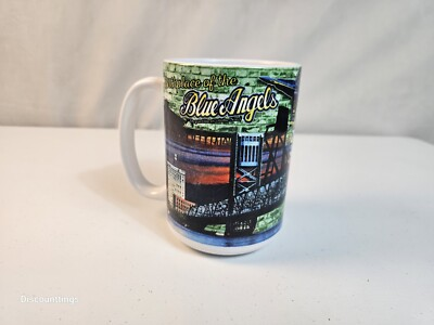 #ad BLUE ANGELS MUG NAVAL AIR TRAINING COMMAND SMITHSONIAN NTL AIR SPACE MUSEUM CUP. $14.99