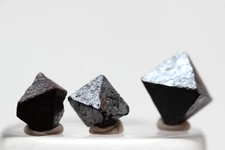 Magnetite Specimen Octahedron Crystal Cluster Mineral BRAZIL w/ Case & ID card