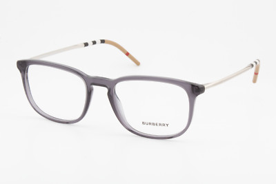 Burberry B2283 3544 Herren Eckig Brille Brillengestell Dunkelgrau 52mm