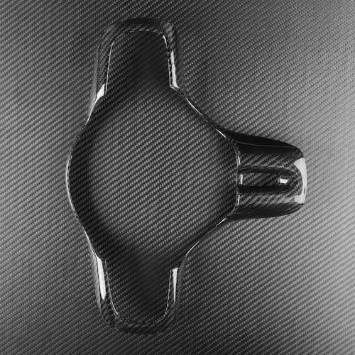 Real Dry Carbon Fiber Steering Wheel Cover Trim For Mitsubishi Lancer EVO X 10th - Picture 11 of 12