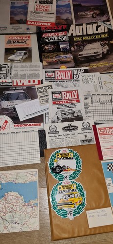 Rally Car Lombard RAC Cartel 1979 -90 programmes & Ephemera & Donnington Folder - Picture 2 of 24