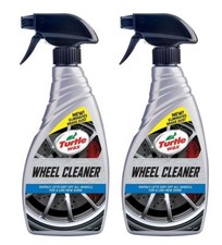 Image of Turtle Wax Wheel Cleaner Restores Instant Alloy Shine Clear Brake Dust 2 x 500ml