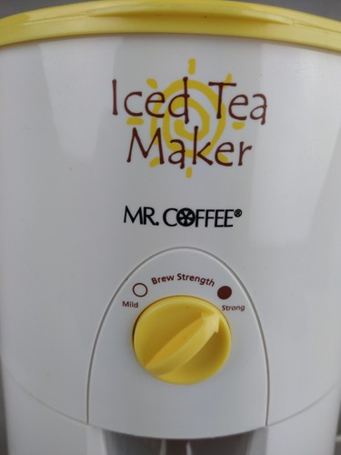 Sunbeam Mr. Coffee 3-Quart Iced Tea Maker NO Pitcher Machine Yellow White TM42 - Picture 2 of 12