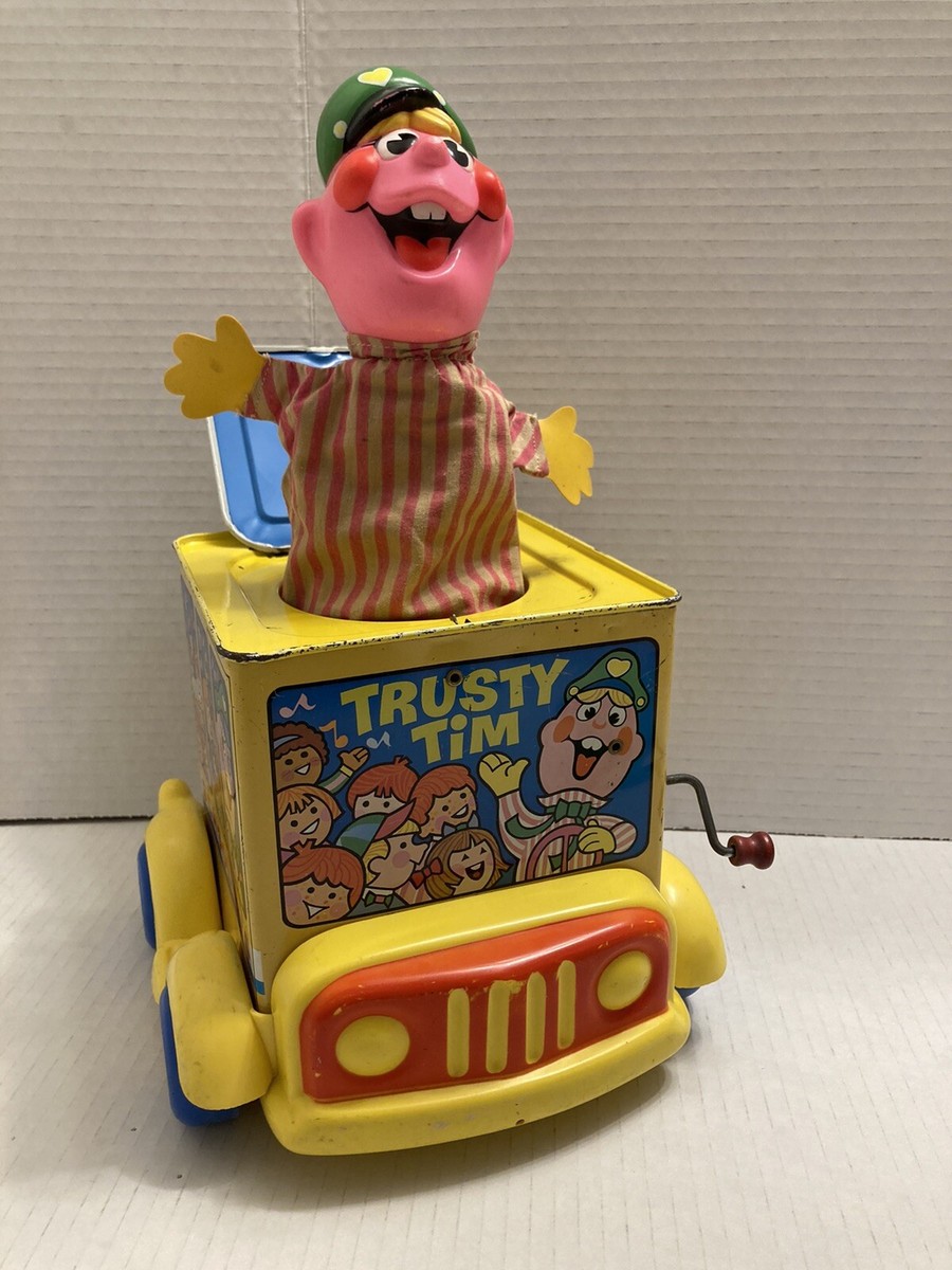 Vintage Rare Mattel Trusty Tim School Bus ,Jack in The Box 1969 | eBay