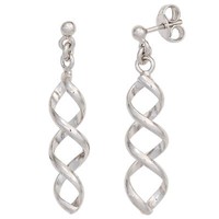 Ohrstecker OhrhäNger Ohrringe Spiralen 925 Silber Ohrschmuck Damen