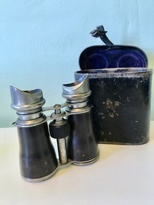 antique military binoculars