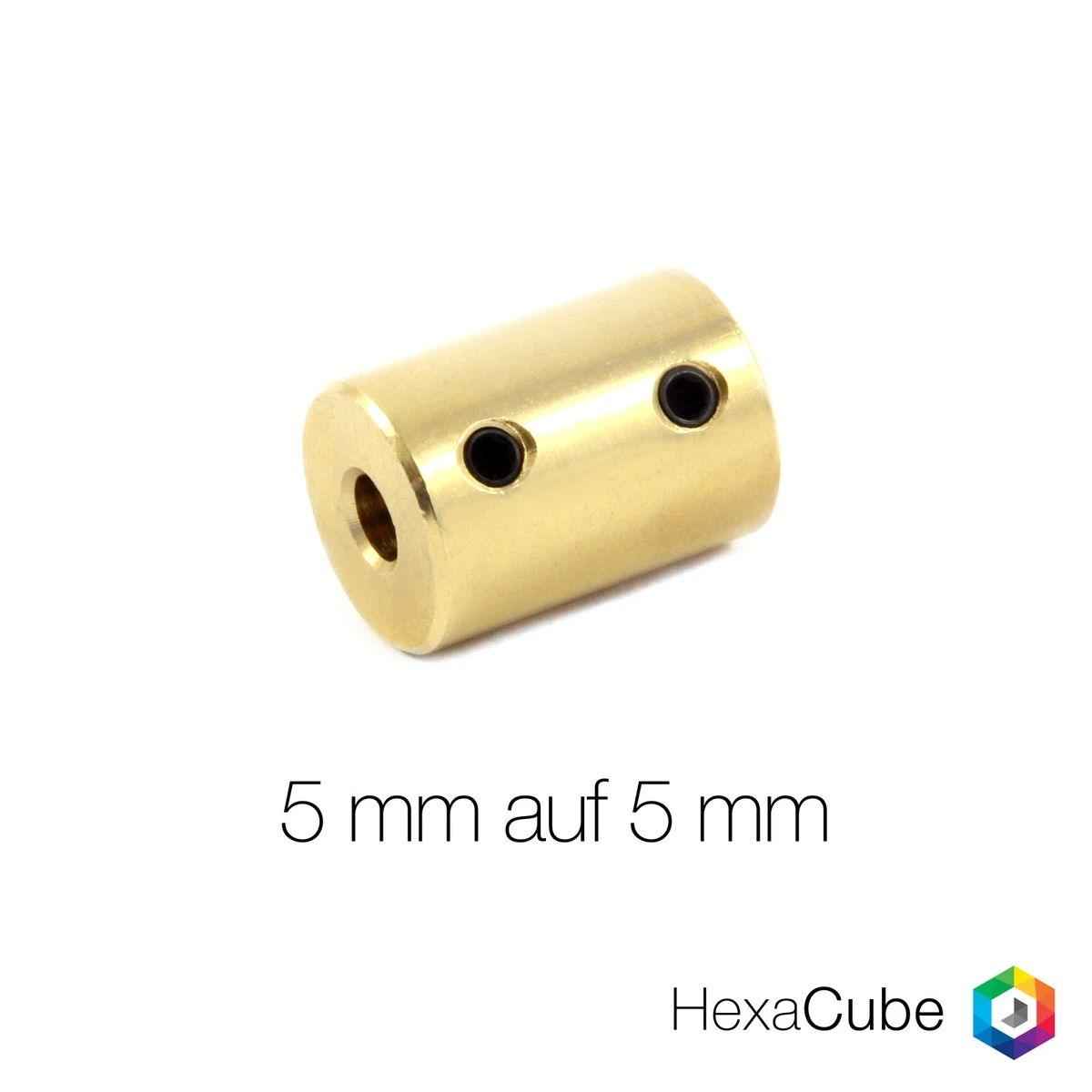 Rebower Giunto Rigido Acciaio Acciaio Albero Accoppiatore Connettore Motore Accessori [per Stampante 3D e Modello Barche]-4mm a 4mm Alesaggio L22 x D14/Argento