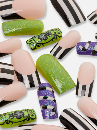 Beetlejuice False Nails 24 Primark Halloween - Picture 2 of 2