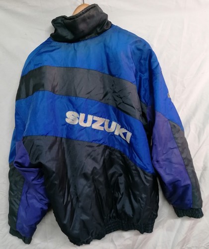 Vintage 1980s Bike Style Suzuki Motorcycles Bomber Jacket - XXL (estimated) - Bild 4 von 14