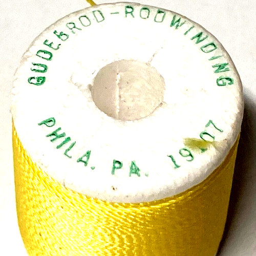 Gudebrod Nylon Thread Yellow Type E 50-Yard Spool Set of 2 - Picture 7 of 10
