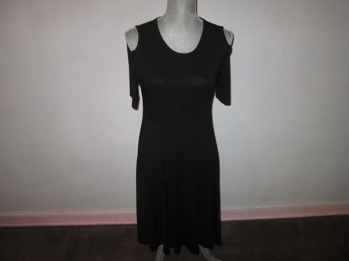 comfy black dress MO&Co. Women's Comfy Long Sleeves Casual A-line Black Maxi Dress Black Size S