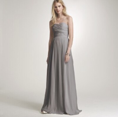 j crew arabelle long dress in silk chiffon J. Crew Arabelle Wedding Gown