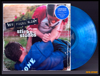 NEW FOUND GLORY Sticks and Stones LP on BLUE SWIRL VINYL New SEALED color record