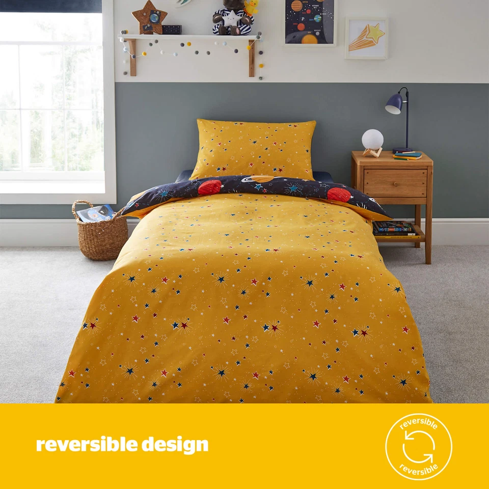 Silentnight Healthy Growth Duvet Set for Kids Space Rainbow Breathable Soft - Image 3 of 4