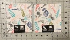 Garden Fresh Veggies Premium Cotton Fabric Gardening Vegetables TWO Fat Quarters