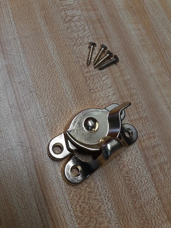 Crescent type Sash Lock Brass Finish window cabinet Latch Security