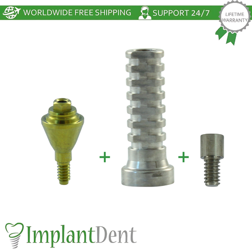 Straight Multi Unit 1.4 Prosthetic Slim Platform Titanium Sleeve Int Hex - Picture 16 of 18