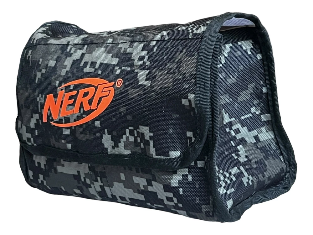 Ammo Belt Bag 2009 Nerf N Strike Digital Camo Bag w/82 Darts Excel. Used Cond.