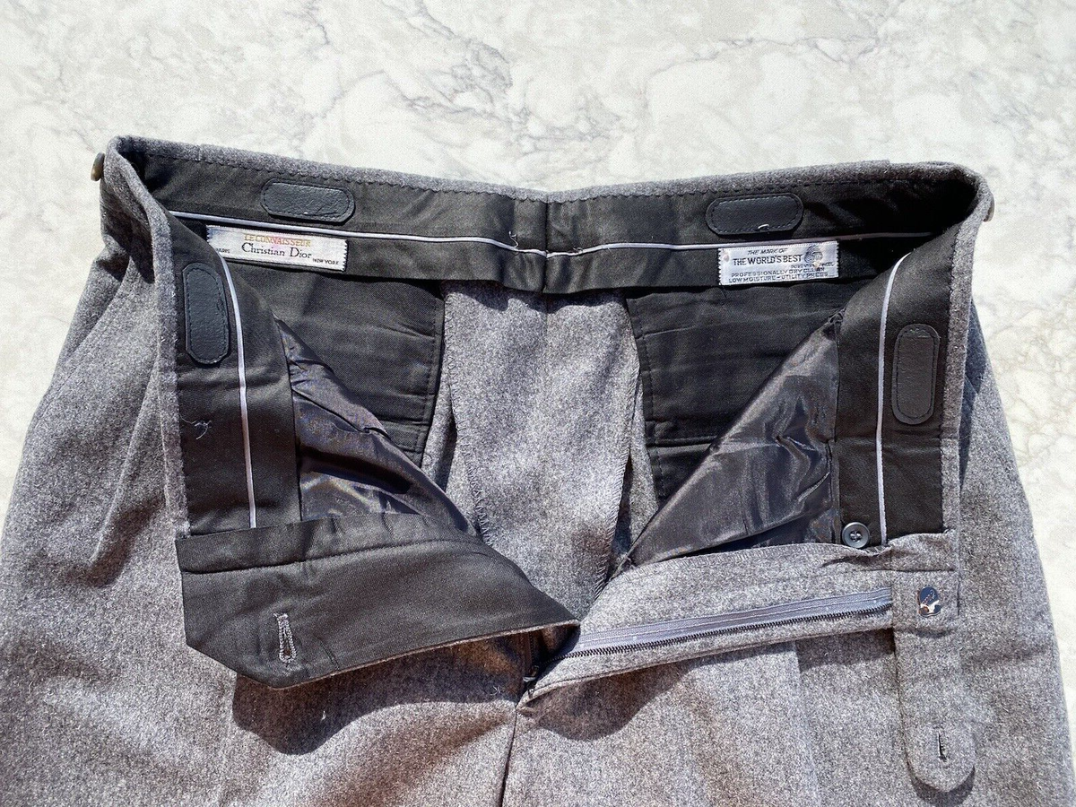 Christian Dior Le Connaisseur Gray Pure Virgin Wool Heavy Christian Dior Le Connaisseur Gray Pure Virgin Wool Heavy